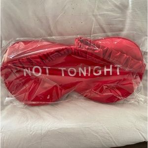 NWT Darker Shade of Gray Red Eye Mask - Tonight/NotTonight - OS